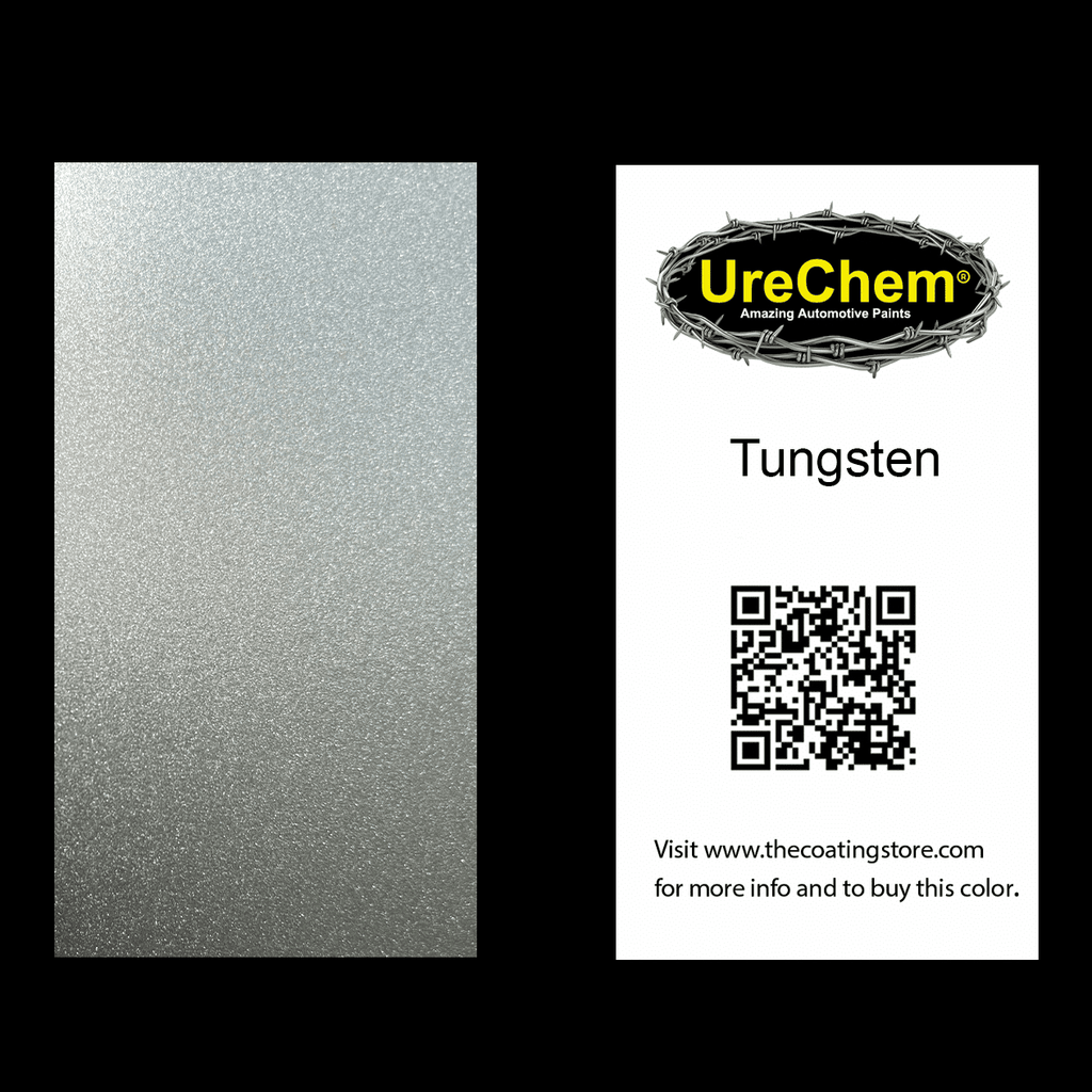 Tungsten Metallic Paint Chip Sample