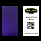 Vibrant Violet Pearl Color Chip Sample Swatch