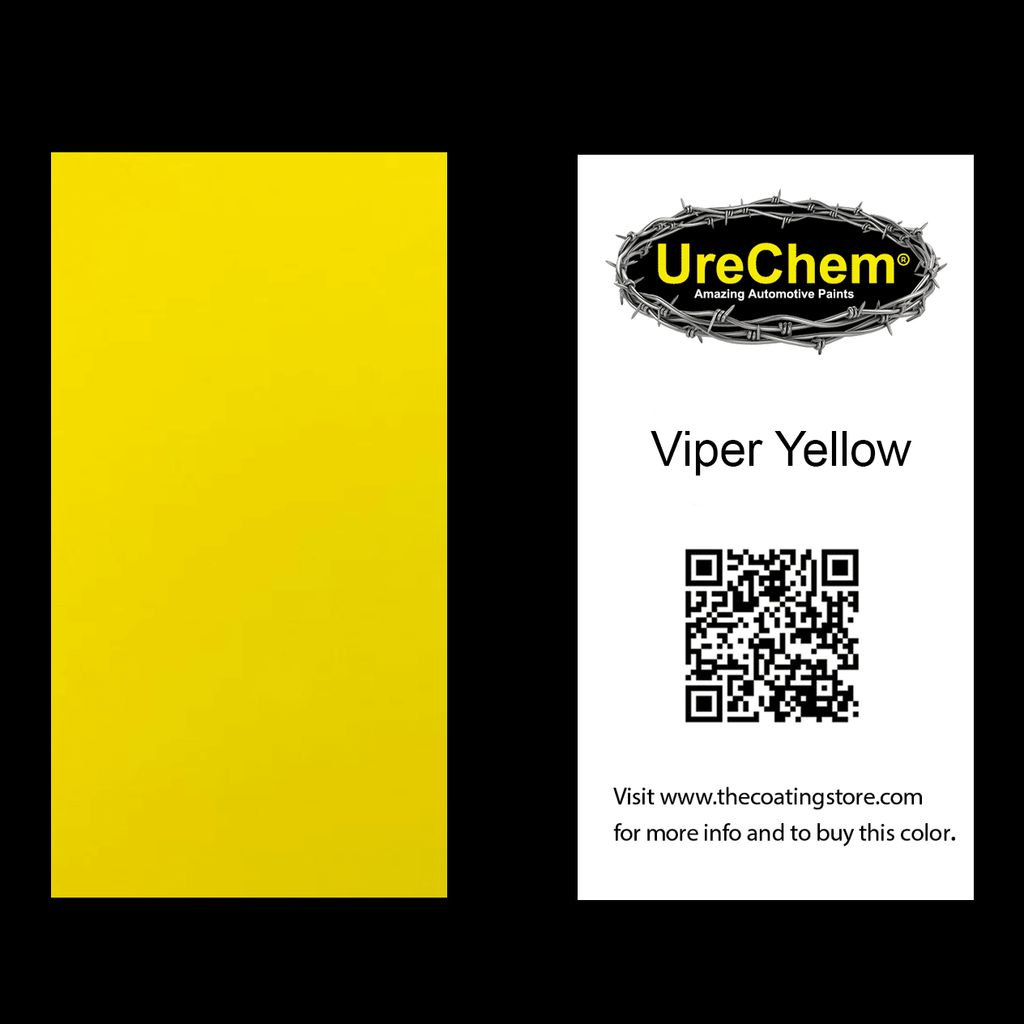 Viper Yellow Color Chip Sample Swatch