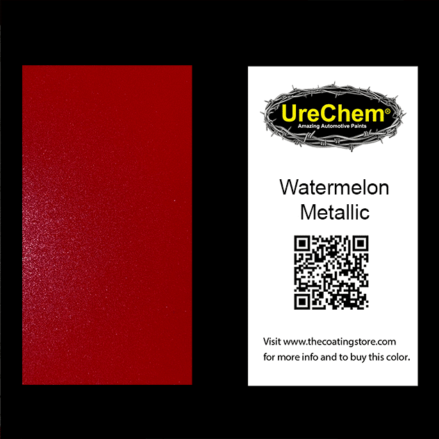 Watermelon Metallic Paint Chip Sample