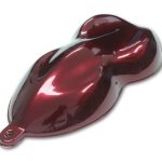 Wine Red Pearlized Candy Baseccoat over black