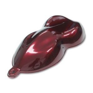 Wine Red Pearlized Candy Baseccoat over black