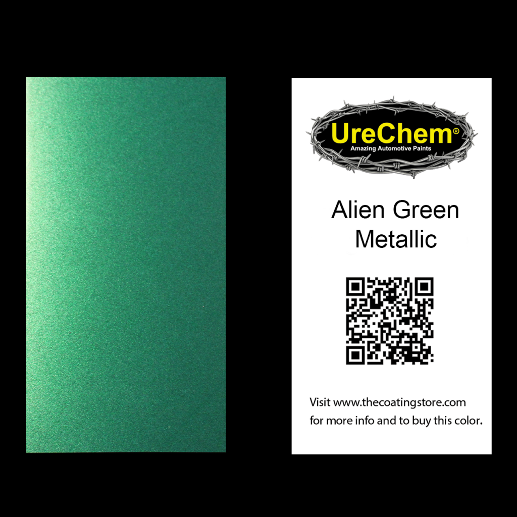 Alien Green Color Chip Sample Swatch