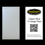 Galaxy Blue Tri-Stage Pearl Color Chip Sample Swatch