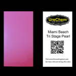 Miami Beach Tri-Stage Pearl Color Chip Sample Swatch