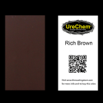 Rich Brown Color Chip Sample Swatch
