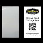 Blizzard Beach Tri-Stage Pearl Color Chip Sample Swatch