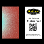 Sik Salmon Tri-Stage Pearl Paint Chip Sample