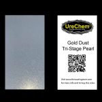 Gold Dust Tri-Stage Pearl Paint Chip Sample