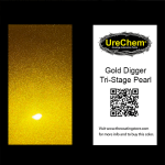 Gold Digger Tri-Stage Pearl Paint Chip Sample